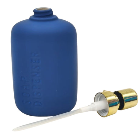 AKDC Ceramic Liquid Soap Dispenser for Bathroom & Kitchen Sink, Dish Soap Dispenser With Easy - to - Press Pump - 450ML - Blue&Gold - Al Kabayel Discount CentreAKDC Ceramic Liquid Soap Dispenser for Bathroom & Kitchen Sink, Dish Soap Dispenser With Easy - to - Press Pump - 450ML - Blue&GoldHome DÃ©cor AccentsAKDCAl Kabayel Discount Centre