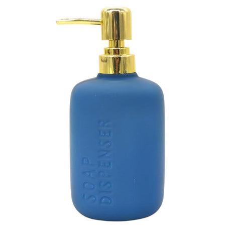 AKDC Ceramic Liquid Soap Dispenser for Bathroom & Kitchen Sink, Dish Soap Dispenser With Easy - to - Press Pump - 450ML - Blue&Gold - Al Kabayel Discount CentreAKDC Ceramic Liquid Soap Dispenser for Bathroom & Kitchen Sink, Dish Soap Dispenser With Easy - to - Press Pump - 450ML - Blue&GoldHome DÃ©cor AccentsAKDCAl Kabayel Discount Centre