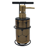AKDC Ceramic Liquid Soap Dispenser With Metal Hanging Stand for Bathroom & Kitchen Sink, Dish Soap Dispenser with Easy - to - Press Pump - 450ML - Black&Gold - Al Kabayel Discount CentreAKDC Ceramic Liquid Soap Dispenser With Metal Hanging Stand for Bathroom & Kitchen Sink, Dish Soap Dispenser with Easy - to - Press Pump - 450ML - Black&GoldHolders & DispensersAKDCAl Kabayel Discount Centre