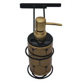 AKDC Ceramic Liquid Soap Dispenser With Metal Hanging Stand for Bathroom & Kitchen Sink, Dish Soap Dispenser with Easy - to - Press Pump - 450ML - Black&Gold - Al Kabayel Discount CentreAKDC Ceramic Liquid Soap Dispenser With Metal Hanging Stand for Bathroom & Kitchen Sink, Dish Soap Dispenser with Easy - to - Press Pump - 450ML - Black&GoldHolders & DispensersAKDCAl Kabayel Discount Centre