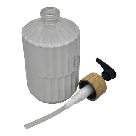 AKDC Ceramic Liquid Soap Dispenser With Wooden Lid for Bathroom & Kitchen Sink, Dish Soap Dispenser With Easy - to - Press Pump - 400ML - White&Black - Al Kabayel Discount CentreAKDC Ceramic Liquid Soap Dispenser With Wooden Lid for Bathroom & Kitchen Sink, Dish Soap Dispenser With Easy - to - Press Pump - 400ML - White&BlackHolders & DispensersAKDCAl Kabayel Discount Centre