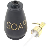 AKDC Ceramic Lotion Hand Soap Dispenser Bathroom, Refillable Liquid Hand Soap Dispenser for Bathroom, Kitchen Dish Soap Dispenser with Easy - to - Press Pump - 400ML - Black&Gold - Al Kabayel Discount CentreAKDC Ceramic Lotion Hand Soap Dispenser Bathroom, Refillable Liquid Hand Soap Dispenser for Bathroom, Kitchen Dish Soap Dispenser with Easy - to - Press Pump - 400ML - Black&GoldHome DÃ©cor AccentsAKDCAl Kabayel Discount Centre