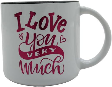 AKDC Ceramic Mug 10311 White/Pink 26.3 X 25.0 X 19.2 Cm - Al Kabayel Discount CentreAKDC Ceramic Mug 10311 White/Pink 26.3 X 25.0 X 19.2 CmMugsAKDCAl Kabayel Discount Centre