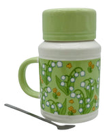 AKDC Ceramic Mug with Lid – White with Green Nature Design, 350ml - Al Kabayel Discount CentreAKDC Ceramic Mug with Lid – White with Green Nature Design, 350mlMugsAKDCAl Kabayel Discount Centre