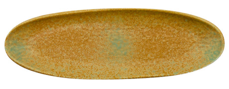 AKDC Ceramic Oval Fruit Plate 38.2cm*13cm*2.5cm, Brown/Turquoise Ripple Design - Al Kabayel Discount CentreAKDC Ceramic Oval Fruit Plate 38.2cm*13cm*2.5cm, Brown/Turquoise Ripple DesignServing TraysAKDCAl Kabayel Discount Centre