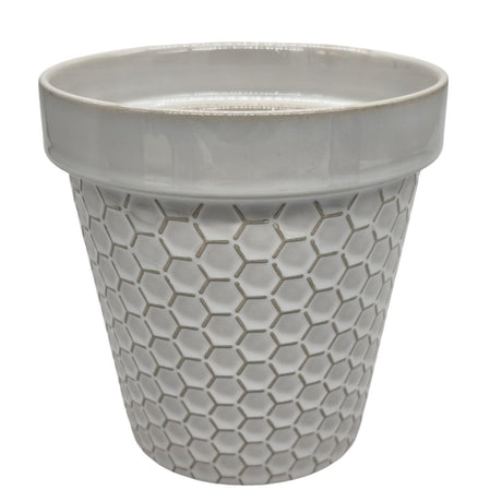 AKDC Ceramic Planter Pot Design Plant Pot with Drainage Hole Container Plant Cachepots Outdoor, Garden or Indoor, Home, Office Balcony Garden Décor - 15cmX15cm - White - Al Kabayel Discount CentreAKDC Ceramic Planter Pot Design Plant Pot with Drainage Hole Container Plant Cachepots Outdoor, Garden or Indoor, Home, Office Balcony Garden Décor - 15cmX15cm - WhiteFlower/Plant PotsAKDCAl Kabayel Discount Centre