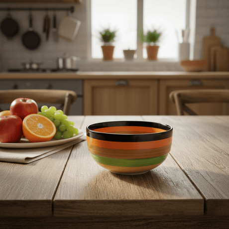 AKDC Ceramic Rainbow Bowl - 13cmX7cm - Multicolor - Al Kabayel Discount CentreAKDC Ceramic Rainbow Bowl - 13cmX7cm - MulticolorBowlsAKDCAl Kabayel Discount Centre