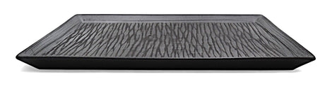 AKDC Ceramic Rectangular Dinner Plate 32.5×21.5 cm – Elegant Gray with Black Detailing - Al Kabayel Discount CentreAKDC Ceramic Rectangular Dinner Plate 32.5×21.5 cm – Elegant Gray with Black DetailingPlatesAKDCAl Kabayel Discount Centre