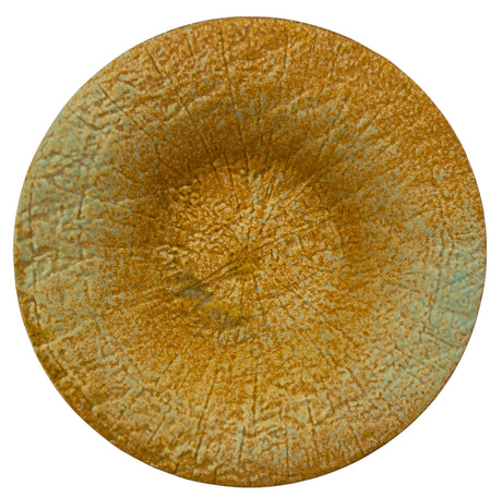 AKDC Ceramic Round Deep Plate 26.2cm*5cm, Brown/Turquoise Ripple Edge Design - Al Kabayel Discount CentreAKDC Ceramic Round Deep Plate 26.2cm*5cm, Brown/Turquoise Ripple Edge DesignPlatesAKDCAl Kabayel Discount Centre
