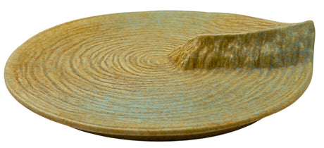 AKDC Ceramic Round Fruit Plate 28.5cm*4cm, Brown/Turquoise Ripple Design - Al Kabayel Discount CentreAKDC Ceramic Round Fruit Plate 28.5cm*4cm, Brown/Turquoise Ripple DesignServing TraysAKDCAl Kabayel Discount Centre