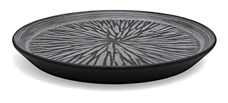 AKDC Ceramic Round Plate 23 cm – Stylish Gray with Black Border Design - Al Kabayel Discount CentreAKDC Ceramic Round Plate 23 cm – Stylish Gray with Black Border DesignPlatesAKDCAl Kabayel Discount Centre