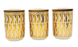 AKDC Ceramic Set of 3 Canister 1 Liter * 3 with a Wooden Lid, White and Golden triangle Design - Al Kabayel Discount CentreAKDC Ceramic Set of 3 Canister 1 Liter * 3 with a Wooden Lid, White and Golden triangle DesignJars & Food SaversAKDCAl Kabayel Discount Centre