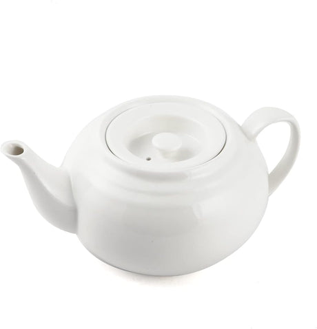AKDC Ceramic Simple Plus White Tea Pot With lid Kettle Coffee Kettle Tea Pot Hot Water Dispenser 700ml - Al Kabayel Discount CentreAKDC Ceramic Simple Plus White Tea Pot With lid Kettle Coffee Kettle Tea Pot Hot Water Dispenser 700mlTea/Coffee PotsAKDCAl Kabayel Discount Centre