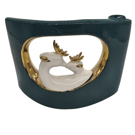 AKDC Ceramic Vase for Entryway Living Room Bedroom Dining Table Centerpiece Office Home Décor - 28cmX20cm - Green&Gold - Al Kabayel Discount CentreAKDC Ceramic Vase for Entryway Living Room Bedroom Dining Table Centerpiece Office Home Décor - 28cmX20cm - Green&GoldHome Décor AccentsAKDCAl Kabayel Discount Centre