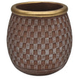 AKDC Ceramic Vase Home Décor Accents Table 14cmX11cm - Pink&Gold - Al Kabayel Discount CentreAKDC Ceramic Vase Home Décor Accents Table 14cmX11cm - Pink&GoldHome Décor AccentsAKDCAl Kabayel Discount Centre