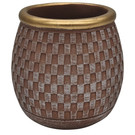 AKDC Ceramic Vase Home Décor Accents Table 14cmX11cm - Pink&Gold - Al Kabayel Discount CentreAKDC Ceramic Vase Home Décor Accents Table 14cmX11cm - Pink&GoldHome Décor AccentsAKDCAl Kabayel Discount Centre