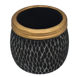 AKDC Ceramic Vase Home Décor Accents Table - 9cmX9cm - Black&Gold - Al Kabayel Discount CentreAKDC Ceramic Vase Home Décor Accents Table - 9cmX9cm - Black&GoldHome Décor AccentsAKDCAl Kabayel Discount Centre