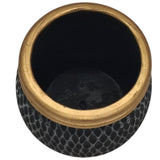AKDC Ceramic Vase Home Décor Accents Table - 9cmX9cm - Black&Gold - Al Kabayel Discount CentreAKDC Ceramic Vase Home Décor Accents Table - 9cmX9cm - Black&GoldHome Décor AccentsAKDCAl Kabayel Discount Centre