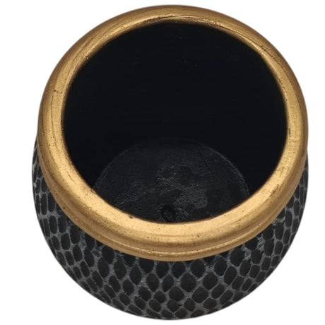 AKDC Ceramic Vase Home Décor Accents Table - 9cmX9cm - Black&Gold - Al Kabayel Discount CentreAKDC Ceramic Vase Home Décor Accents Table - 9cmX9cm - Black&GoldHome Décor AccentsAKDCAl Kabayel Discount Centre