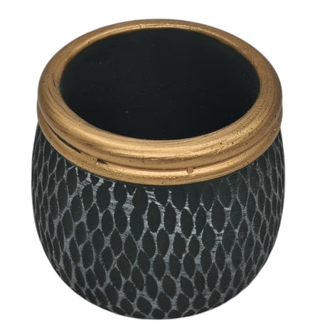 AKDC Ceramic Vase Home Décor Accents Table 9cmX9cm - Green&Gold - Al Kabayel Discount CentreAKDC Ceramic Vase Home Décor Accents Table 9cmX9cm - Green&GoldHome Décor AccentsAKDCAl Kabayel Discount Centre