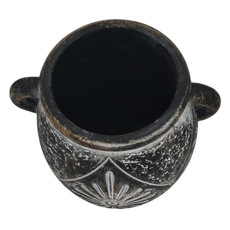 AKDC Ceramic Vase Home Décor Accents Table With Handle - 14cmX10cm - Black - Al Kabayel Discount CentreAKDC Ceramic Vase Home Décor Accents Table With Handle - 14cmX10cm - BlackHome Décor AccentsAKDCAl Kabayel Discount Centre