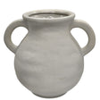 AKDC Ceramic Vase Home Décor Accents Table With Handle - 17cmX10cm - White - Al Kabayel Discount CentreAKDC Ceramic Vase Home Décor Accents Table With Handle - 17cmX10cm - WhiteHome Décor AccentsAKDCAl Kabayel Discount Centre