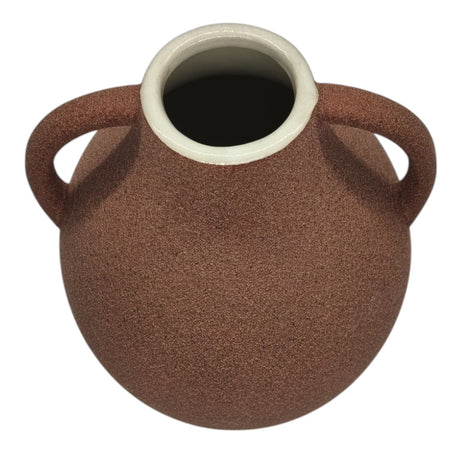 AKDC Ceramic Vase Home Décor Accents Table With Handle - 27cmX7cm - Pink&White - Al Kabayel Discount CentreAKDC Ceramic Vase Home Décor Accents Table With Handle - 27cmX7cm - Pink&WhiteHome Décor AccentsAKDCAl Kabayel Discount Centre