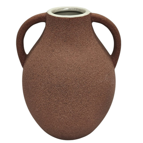 AKDC Ceramic Vase Home Décor Accents Table With Handle - 27cmX7cm - Pink&White - Al Kabayel Discount CentreAKDC Ceramic Vase Home Décor Accents Table With Handle - 27cmX7cm - Pink&WhiteHome Décor AccentsAKDCAl Kabayel Discount Centre