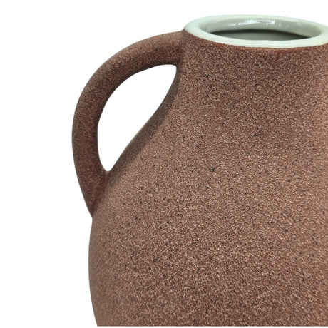 AKDC Ceramic Vase Home Décor Accents Table With Handle - 27cmX7cm - Pink&White - Al Kabayel Discount CentreAKDC Ceramic Vase Home Décor Accents Table With Handle - 27cmX7cm - Pink&WhiteHome Décor AccentsAKDCAl Kabayel Discount Centre