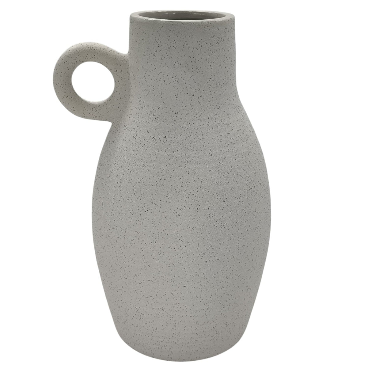 AKDC Ceramic Vase with 1 Handles, Modern Farmhouse Vase for Home Decor Vase, Decorative Pottery Flower Vase, Clay Samll Vase, Centerpieces for Dining Table - 30cmX9cm - White - Al Kabayel Discount CentreAKDC Ceramic Vase with 1 Handles, Modern Farmhouse Vase for Home Decor Vase, Decorative Pottery Flower Vase, Clay Samll Vase, Centerpieces for Dining Table - 30cmX9cm - WhiteHome Décor AccentsAKDCAl Kabayel Discount Centre