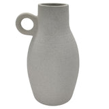AKDC Ceramic Vase with 1 Handles, Modern Farmhouse Vase for Home Decor Vase, Decorative Pottery Flower Vase, Clay Samll Vase, Centerpieces for Dining Table - 30cmX9cm - White - Al Kabayel Discount CentreAKDC Ceramic Vase with 1 Handles, Modern Farmhouse Vase for Home Decor Vase, Decorative Pottery Flower Vase, Clay Samll Vase, Centerpieces for Dining Table - 30cmX9cm - WhiteHome Décor AccentsAKDCAl Kabayel Discount Centre