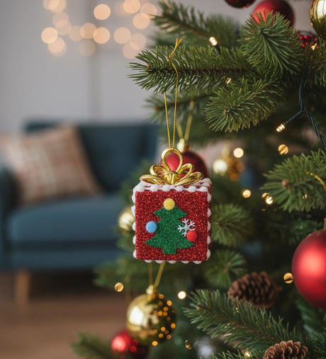 AKDC Christmas 3 - Piece Hanging Gift Box Decoration Set – Red Color Mini Boxes for Tree & Festive Display - Al Kabayel Discount CentreAKDC Christmas 3 - Piece Hanging Gift Box Decoration Set – Red Color Mini Boxes for Tree & Festive DisplayHome Décor AccentsAKDCAl Kabayel Discount Centre