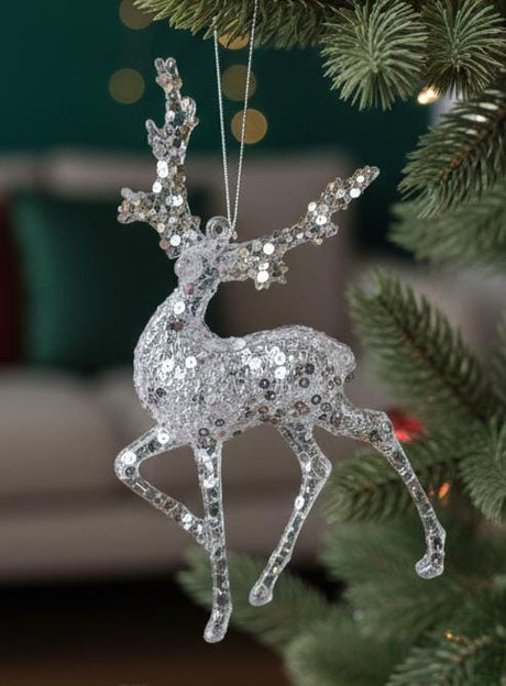 AKDC Christmas Hanging Ornament – Classic Festive Deer Design for Tree, Wreath & Home Decoration, 13 cm - Al Kabayel Discount CentreAKDC Christmas Hanging Ornament – Classic Festive Deer Design for Tree, Wreath & Home Decoration, 13 cmHome Décor AccentsAKDCAl Kabayel Discount Centre