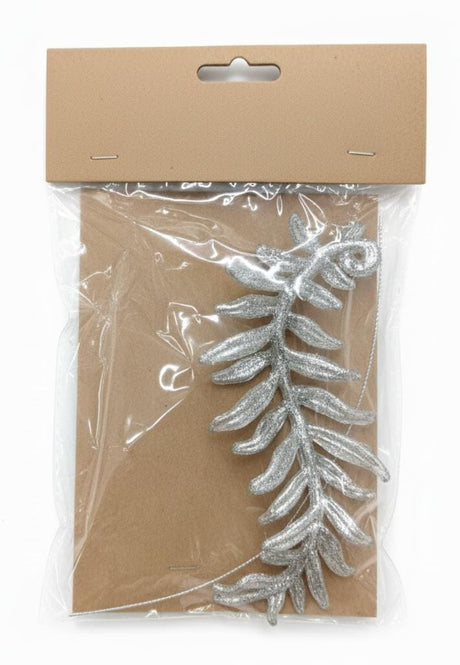 AKDC Christmas Hanging Tree Ornament – Elegant Silver Leaf Design for Festive Home & Tree Decoration, 13 cm - Al Kabayel Discount CentreAKDC Christmas Hanging Tree Ornament – Elegant Silver Leaf Design for Festive Home & Tree Decoration, 13 cmHome Décor AccentsAKDCAl Kabayel Discount Centre