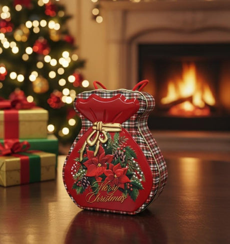 AKDC Christmas Red Gift Box 14 cm – Premium Decorative Holiday Box for Chocolates, Jewelry & Small Gifts - Al Kabayel Discount CentreAKDC Christmas Red Gift Box 14 cm – Premium Decorative Holiday Box for Chocolates, Jewelry & Small GiftsHome Décor AccentsAKDCAl Kabayel Discount Centre