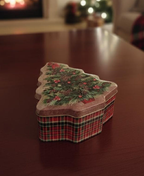 AKDC Christmas Tree Design Gift Box 15 cm – Festive Decorative Storage Box for Holiday Surprises & Presents - Al Kabayel Discount CentreAKDC Christmas Tree Design Gift Box 15 cm – Festive Decorative Storage Box for Holiday Surprises & PresentsHome Décor AccentsAKDCAl Kabayel Discount Centre