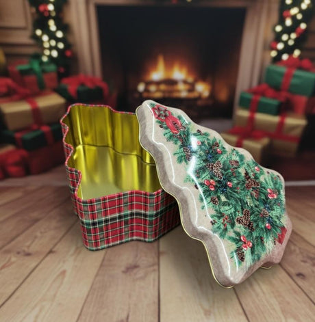 AKDC Christmas Tree Design Gift Box 15 cm – Festive Decorative Storage Box for Holiday Surprises & Presents - Al Kabayel Discount CentreAKDC Christmas Tree Design Gift Box 15 cm – Festive Decorative Storage Box for Holiday Surprises & PresentsHome Décor AccentsAKDCAl Kabayel Discount Centre