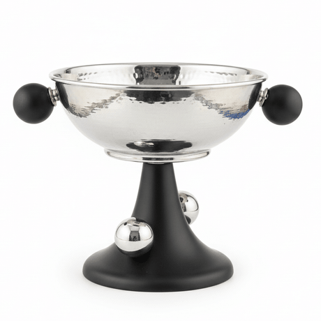 AKDC Classic Black and Silver Metal Footed Candy Bowl with Durable Build and Elegant Serving Style – 16×16 cm - Al Kabayel Discount CentreAKDC Classic Black and Silver Metal Footed Candy Bowl with Durable Build and Elegant Serving Style – 16×16 cmBowlsAKDCAl Kabayel Discount Centre