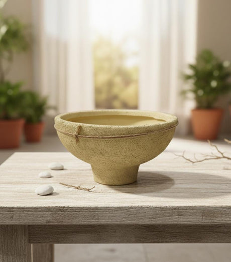 AKDC Classic Clay Plant Pot – Beige Color – 11×20 cm – Hand - Molded Unique Shape - Al Kabayel Discount CentreAKDC Classic Clay Plant Pot – Beige Color – 11×20 cm – Hand - Molded Unique ShapeFlower/Plant PotsAKDCAl Kabayel Discount Centre