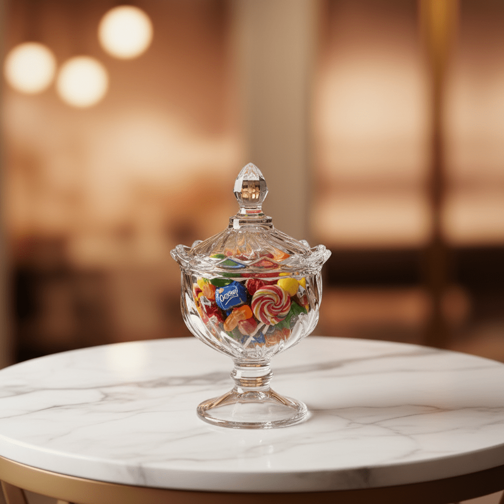 AKDC Classic Clear Glass Sugar Bowl with Lid Durable Kitchen Storage Jar for Sugar Salt or Spices 10 x 10 cm - Al Kabayel Discount CentreAKDC Classic Clear Glass Sugar Bowl with Lid Durable Kitchen Storage Jar for Sugar Salt or Spices 10 x 10 cmJars & Food SaversAKDCAl Kabayel Discount Centre