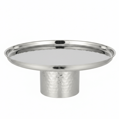 AKDC Classic Footed Stainless Steel Cake Stand – Elegant Dessert Display for Home & Events – 20 × 13.5 cm - Al Kabayel Discount CentreAKDC Classic Footed Stainless Steel Cake Stand – Elegant Dessert Display for Home & Events – 20 × 13.5 cmWarmersAKDCAl Kabayel Discount Centre
