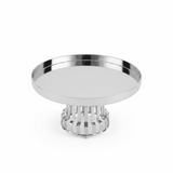 AKDC Classic Footed Stainless Steel Cake Stand – Premium Elevated Cake & Pastry Display – 26 × 16 cm - Al Kabayel Discount CentreAKDC Classic Footed Stainless Steel Cake Stand – Premium Elevated Cake & Pastry Display – 26 × 16 cmServing TraysAKDCAl Kabayel Discount Centre
