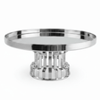 AKDC Classic Footed Stainless Steel Cake Stand – Premium Elevated Cake & Pastry Display – 26 × 16 cm - Al Kabayel Discount CentreAKDC Classic Footed Stainless Steel Cake Stand – Premium Elevated Cake & Pastry Display – 26 × 16 cmServing TraysAKDCAl Kabayel Discount Centre