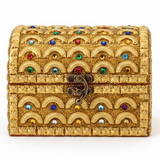 AKDC Classic Golden Wooden Jewellery Chest with Vintage Brass - Tone Latch Closure, Storage Box (6 inch) - Al Kabayel Discount CentreAKDC Classic Golden Wooden Jewellery Chest with Vintage Brass - Tone Latch Closure, Storage Box (6 inch)Organizers & AccessoriesAKDCAl Kabayel Discount Centre