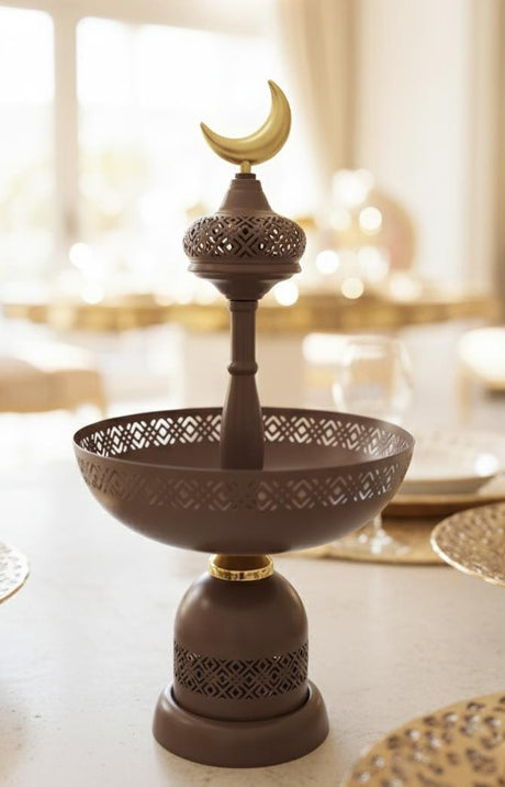 AKDC Classic Metal Serving Tray Brown 22×42 cm – Ramadan Tableware - Al Kabayel Discount CentreAKDC Classic Metal Serving Tray Brown 22×42 cm – Ramadan TablewareServing TraysAKDCAl Kabayel Discount Centre