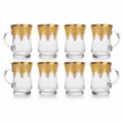 AKDC Classic Tea Glass Set of Six Pieces with Gold Accent Design 100 ml - Al Kabayel Discount CentreAKDC Classic Tea Glass Set of Six Pieces with Gold Accent Design 100 mlTumblersAKDCAl Kabayel Discount Centre
