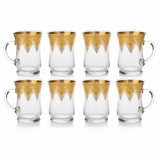 AKDC Classic Tea Glass Set of Six Pieces with Gold Accent Design 100 ml - Al Kabayel Discount CentreAKDC Classic Tea Glass Set of Six Pieces with Gold Accent Design 100 mlTumblersAKDCAl Kabayel Discount Centre
