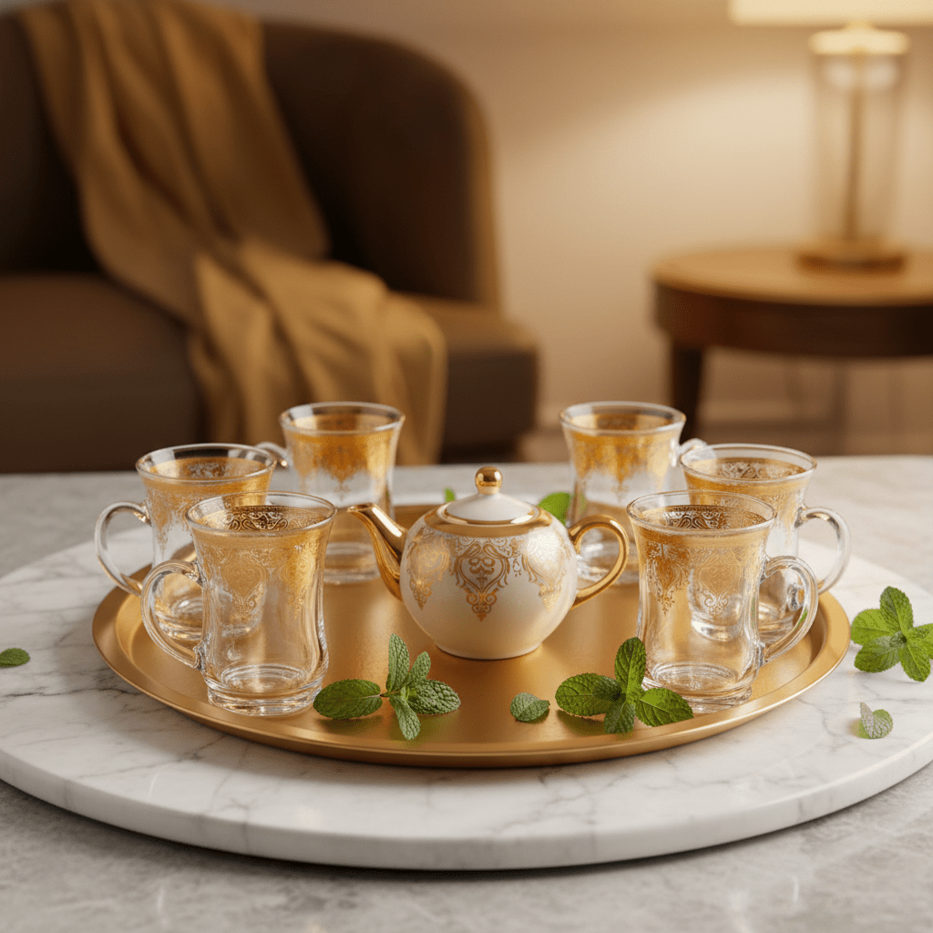 AKDC Classic Tea Glass Set of Six Pieces with Gold Accent Design 100 ml - Al Kabayel Discount CentreAKDC Classic Tea Glass Set of Six Pieces with Gold Accent Design 100 mlTumblersAKDCAl Kabayel Discount Centre