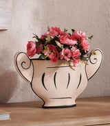 AKDC Classic Urn Style Clay Flower Vase 38cm*6.5cm*22.5cm, Beige and Black - Al Kabayel Discount CentreAKDC Classic Urn Style Clay Flower Vase 38cm*6.5cm*22.5cm, Beige and BlackFlower/Plant PotsAKDCAl Kabayel Discount Centre