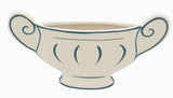 AKDC Classic Urn Style Clay Flower Vase 38cm*6.5cm*22.5cm, White and Blue - Al Kabayel Discount CentreAKDC Classic Urn Style Clay Flower Vase 38cm*6.5cm*22.5cm, White and BlueFlower/Plant PotsAKDCAl Kabayel Discount Centre